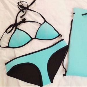 Teal Triangl Bikini bottoms size XS- NWOT